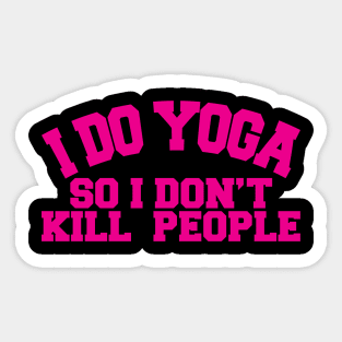 I do yoga Sticker
